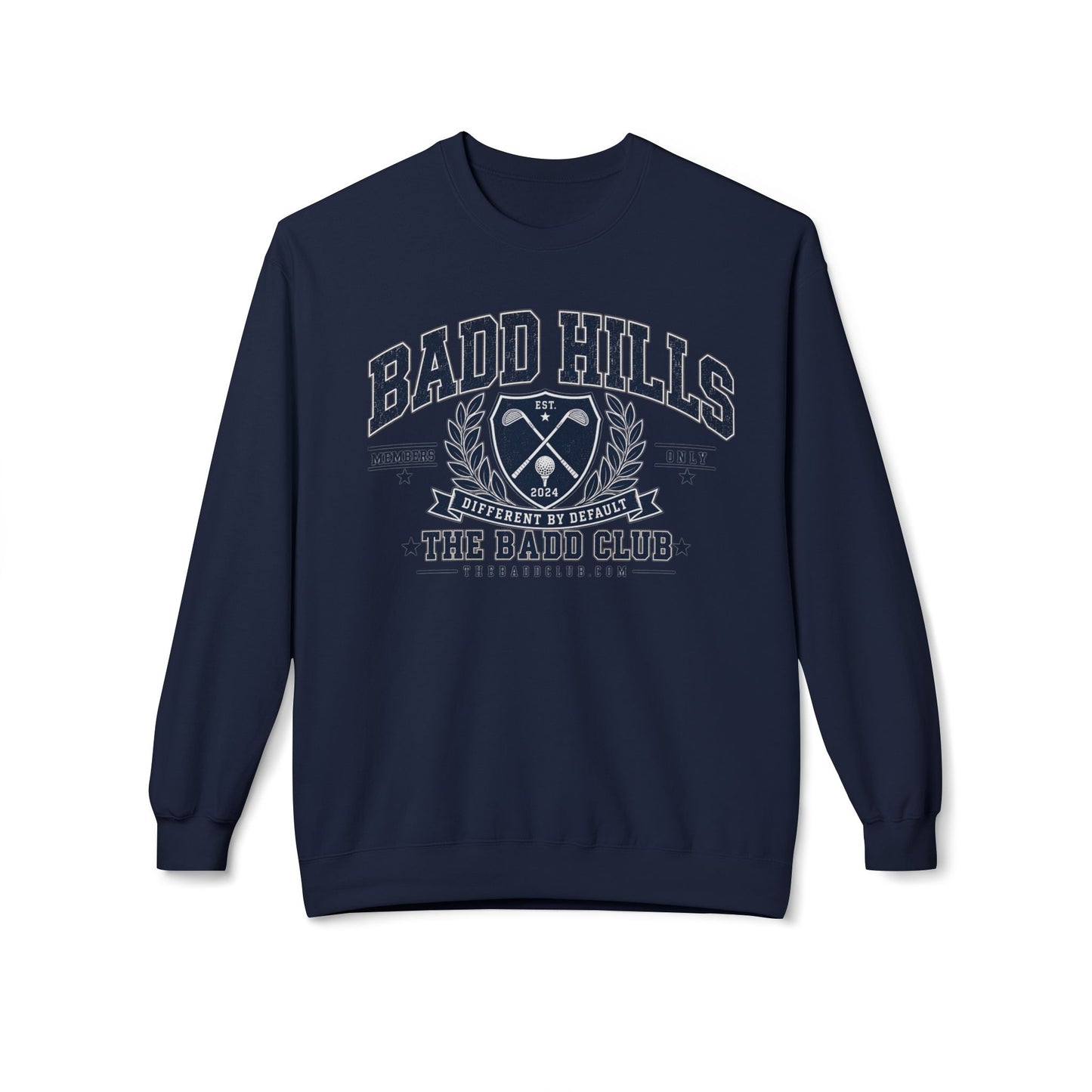 BADD HILLS Unisex Midweight Softstyle Fleece Crewneck Sweatshirt