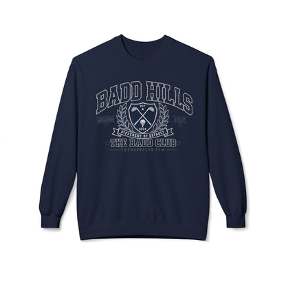BADD HILLS Unisex Midweight Softstyle Fleece Crewneck Sweatshirt