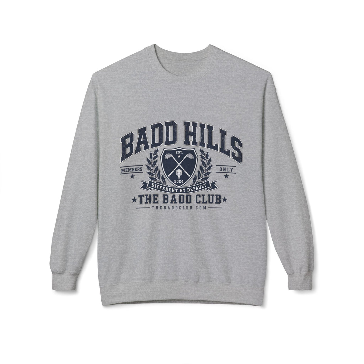 BADD HILLS Unisex Midweight Softstyle Fleece Crewneck Sweatshirt