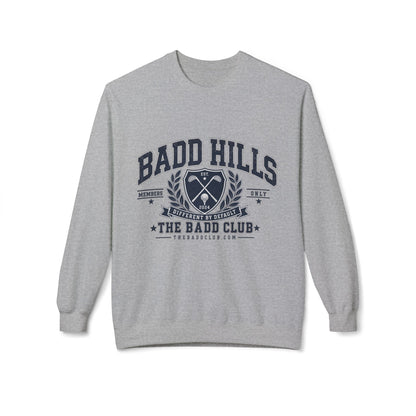 BADD HILLS Unisex Midweight Softstyle Fleece Crewneck Sweatshirt