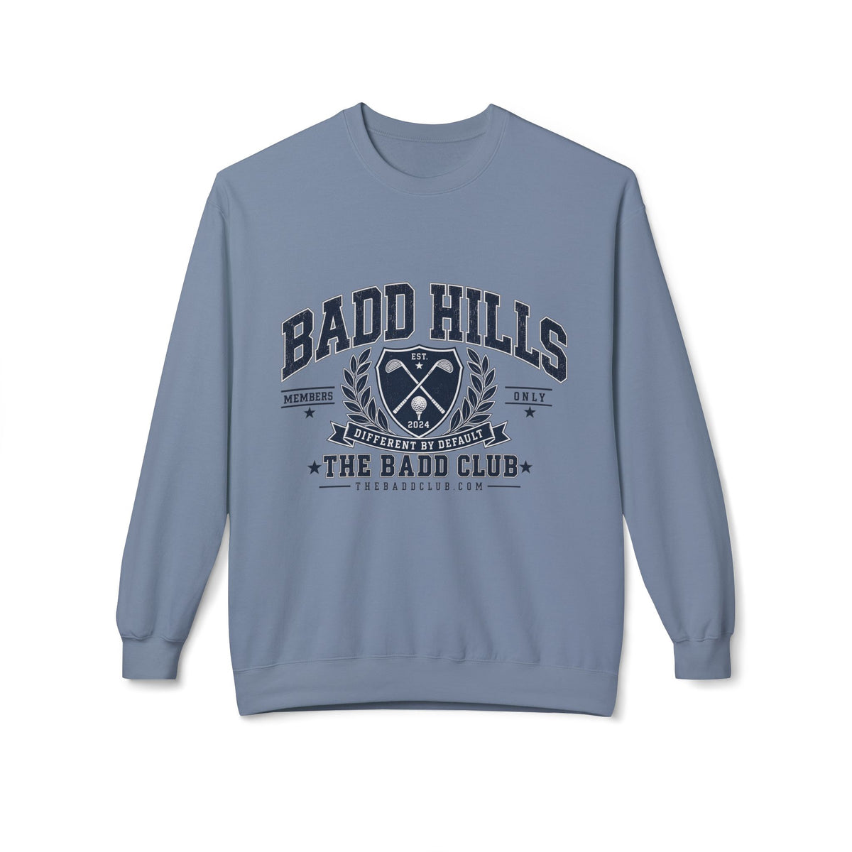 BADD HILLS Unisex Midweight Softstyle Fleece Crewneck Sweatshirt