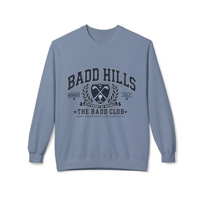 BADD HILLS Unisex Midweight Softstyle Fleece Crewneck Sweatshirt