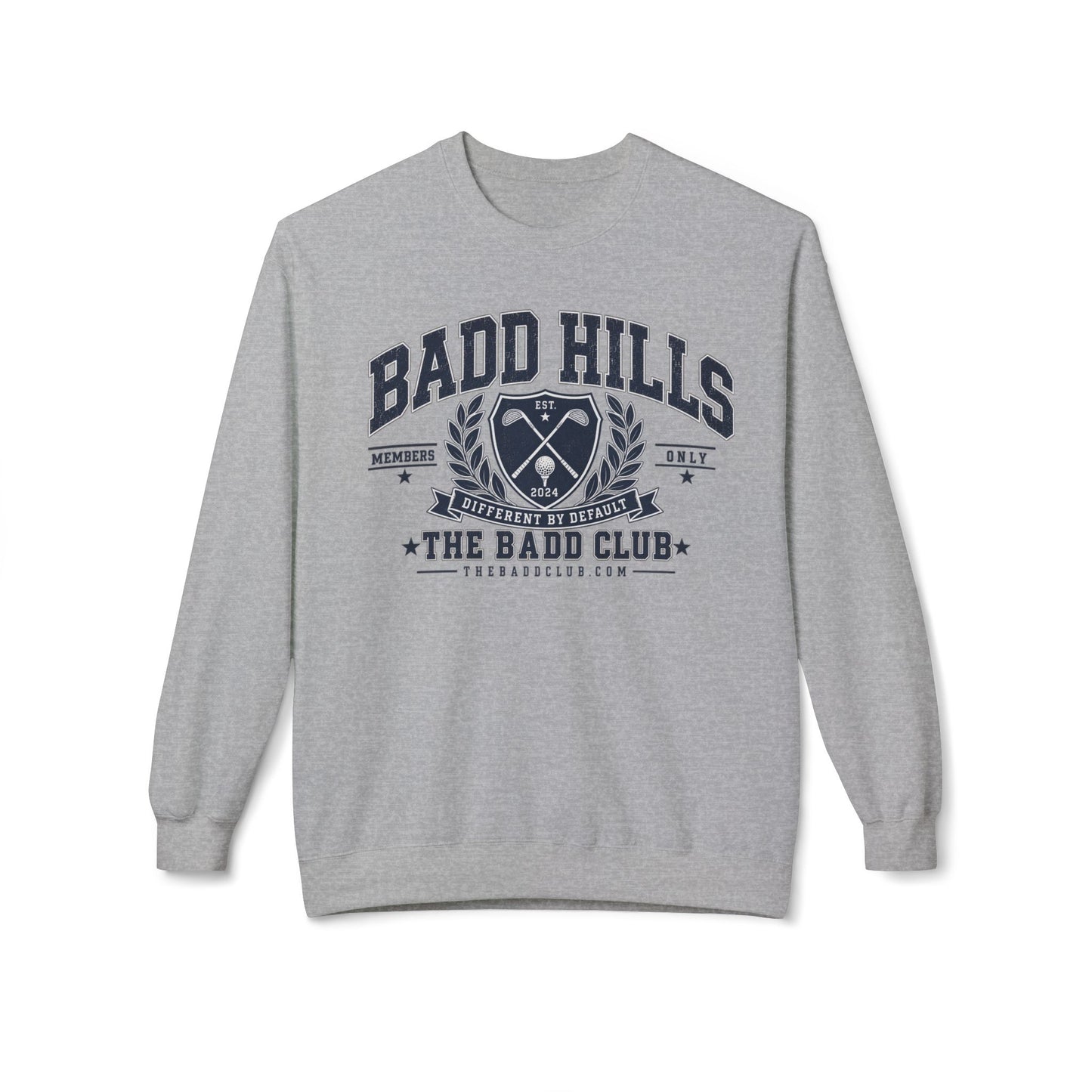 BADD HILLS Unisex Midweight Softstyle Fleece Crewneck Sweatshirt