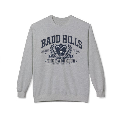 BADD HILLS Unisex Midweight Softstyle Fleece Crewneck Sweatshirt