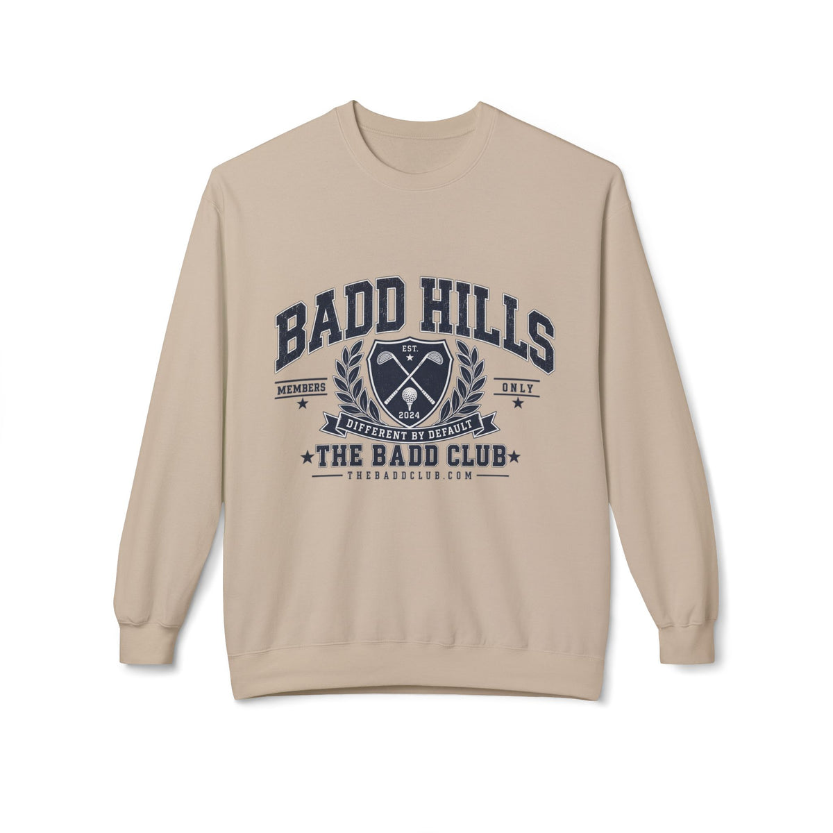 BADD HILLS Unisex Midweight Softstyle Fleece Crewneck Sweatshirt