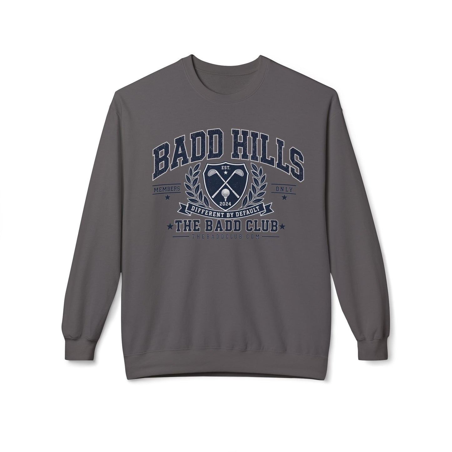 BADD HILLS Unisex Midweight Softstyle Fleece Crewneck Sweatshirt