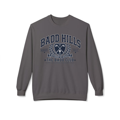 BADD HILLS Unisex Midweight Softstyle Fleece Crewneck Sweatshirt