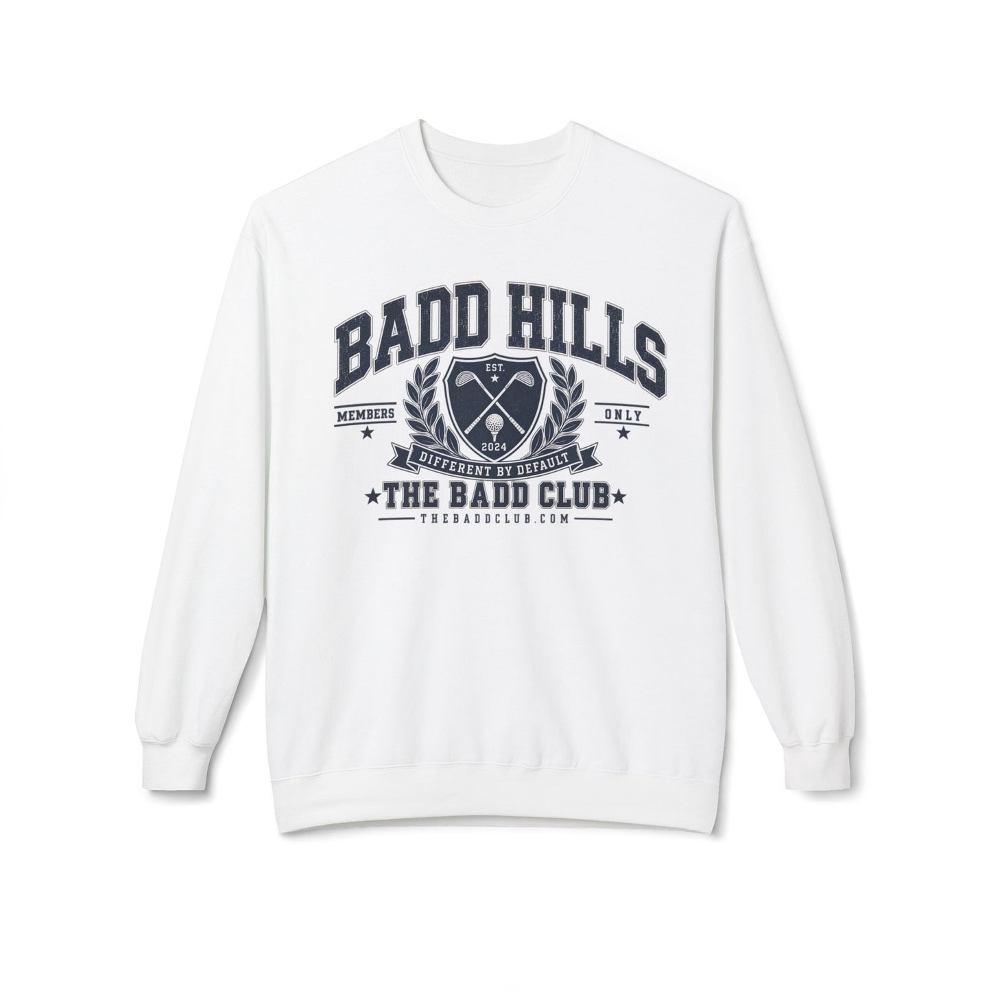 BADD HILLS Unisex Midweight Softstyle Fleece Crewneck Sweatshirt