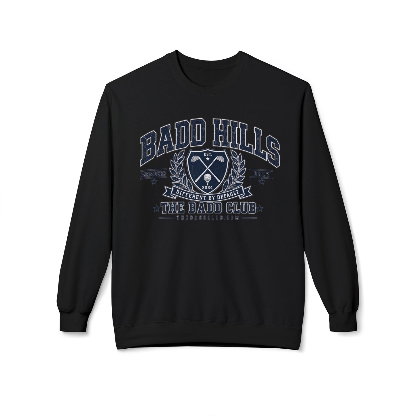 BADD HILLS Unisex Midweight Softstyle Fleece Crewneck Sweatshirt