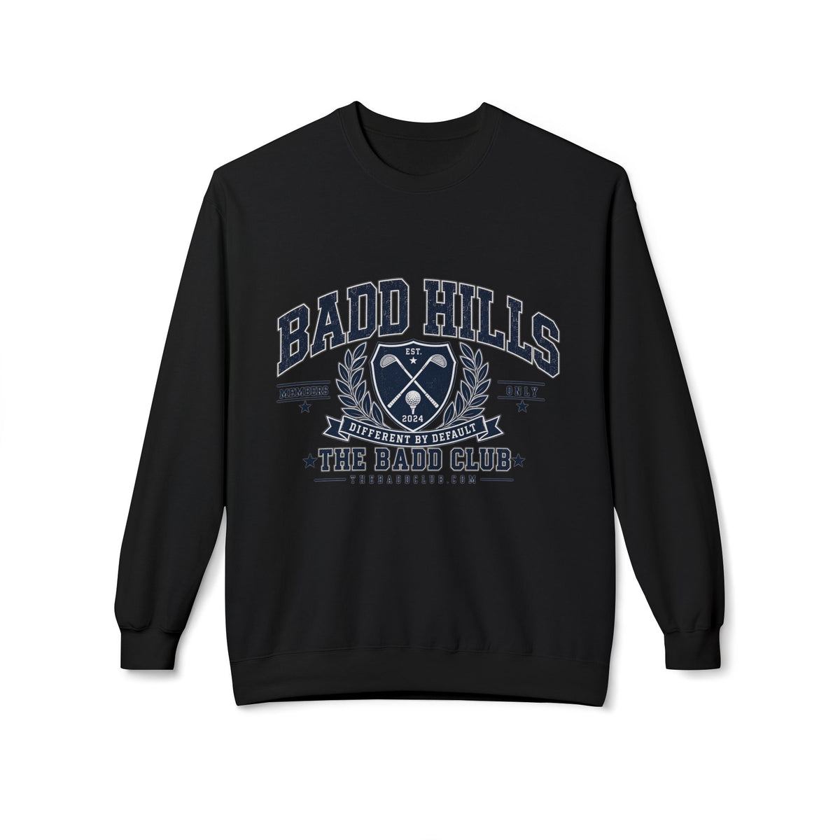 BADD HILLS Unisex Midweight Softstyle Fleece Crewneck Sweatshirt