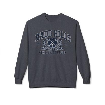 BADD HILLS Unisex Midweight Softstyle Fleece Crewneck Sweatshirt