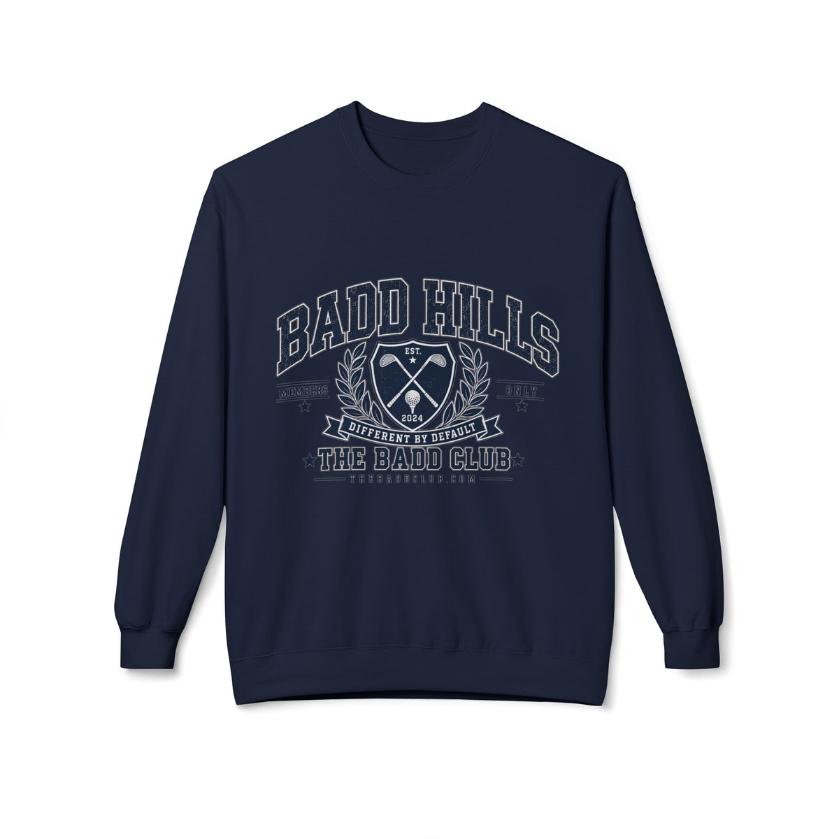 BADD HILLS Unisex Midweight Softstyle Fleece Crewneck Sweatshirt