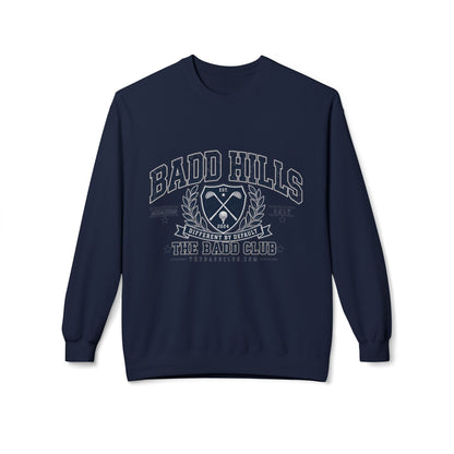 BADD HILLS Unisex Midweight Softstyle Fleece Crewneck Sweatshirt