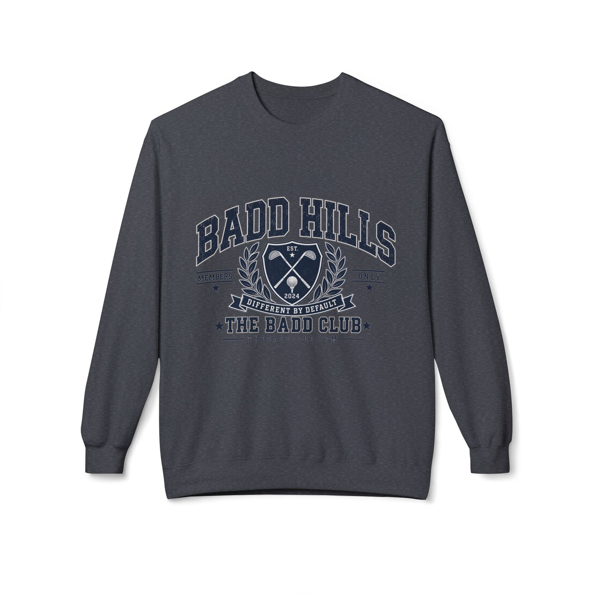 BADD HILLS Unisex Midweight Softstyle Fleece Crewneck Sweatshirt