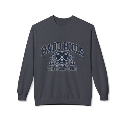 BADD HILLS Unisex Midweight Softstyle Fleece Crewneck Sweatshirt