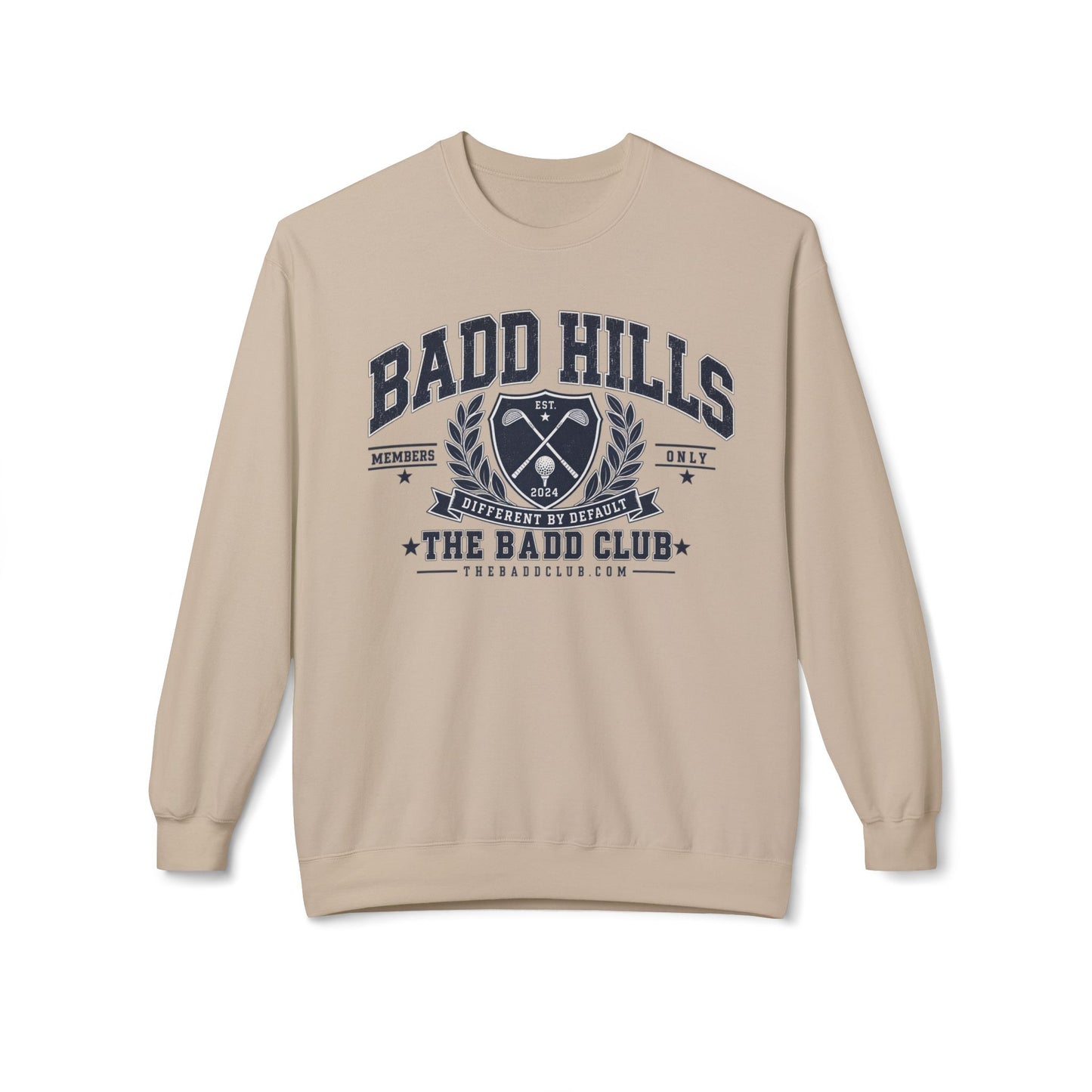 BADD HILLS Unisex Midweight Softstyle Fleece Crewneck Sweatshirt