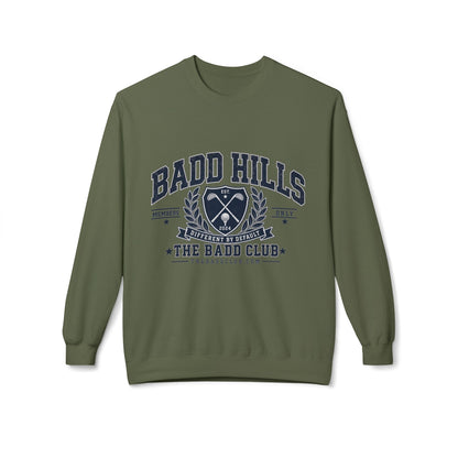 BADD HILLS Unisex Midweight Softstyle Fleece Crewneck Sweatshirt