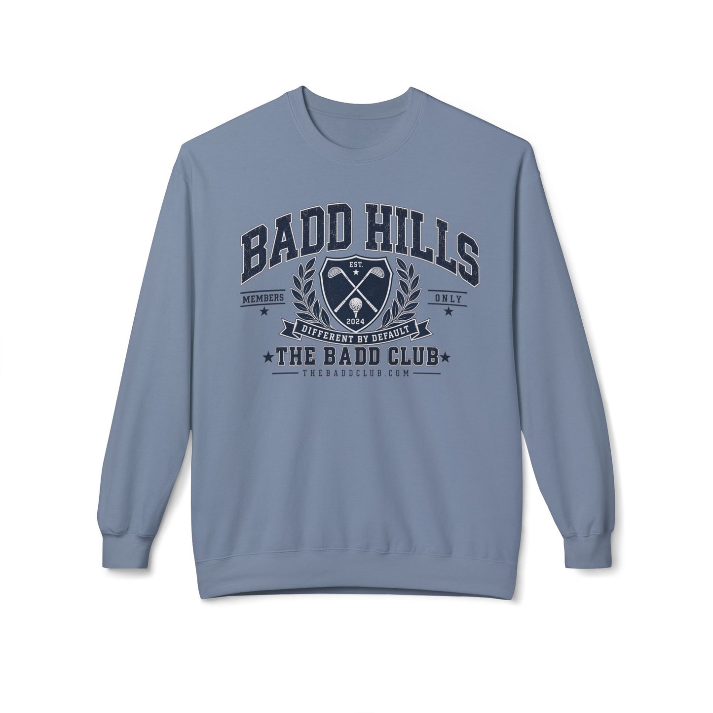 BADD HILLS Unisex Midweight Softstyle Fleece Crewneck Sweatshirt