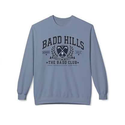 BADD HILLS Unisex Midweight Softstyle Fleece Crewneck Sweatshirt