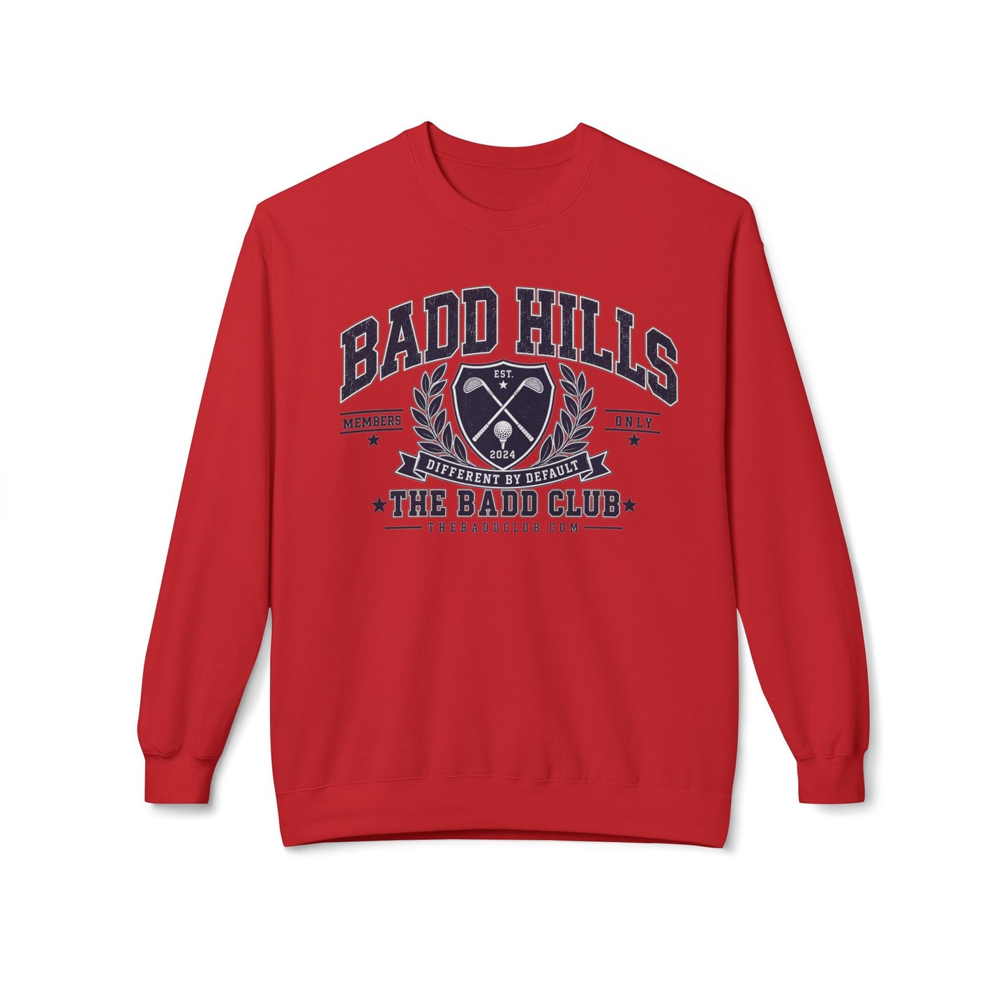 BADD HILLS Unisex Midweight Softstyle Fleece Crewneck Sweatshirt