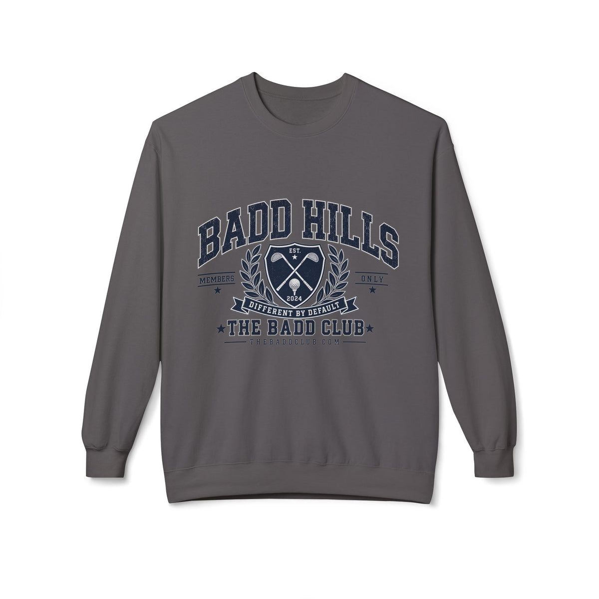 BADD HILLS Unisex Midweight Softstyle Fleece Crewneck Sweatshirt