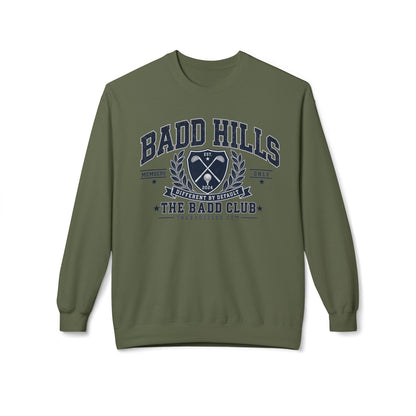 BADD HILLS Unisex Midweight Softstyle Fleece Crewneck Sweatshirt