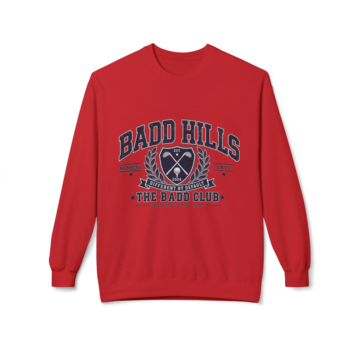 BADD HILLS Unisex Midweight Softstyle Fleece Crewneck Sweatshirt